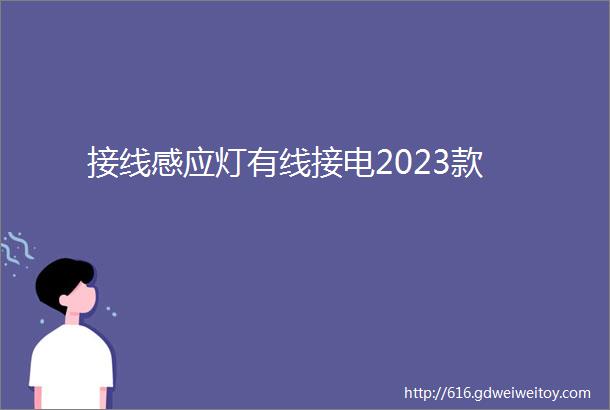 接线感应灯有线接电2023款